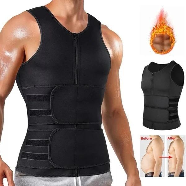 10.000f Gilet De Sauna De Compression Pour Hommes, Soutien Du Dos 781963244