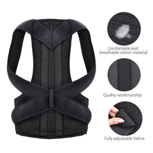 10.000fCeinture Lombaire Renforcée, Support Dorsal Réglable, Attelle De Colonne Vertébrale, Entraîneur De Cou - Noir  781963244
