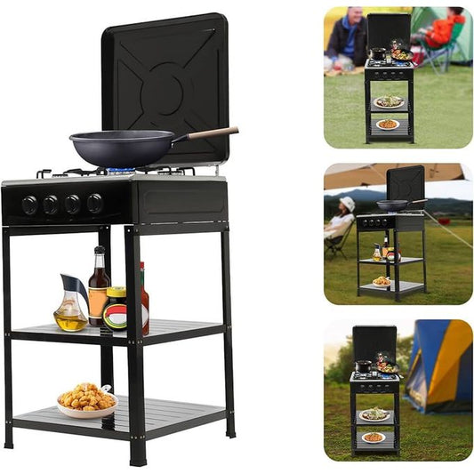 38.500F Cuisiniére à gaz 4 Feux avec deux etagéres 781963244