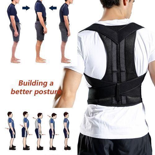 10.000fCeinture Lombaire Renforcée, Support Dorsal Réglable, Attelle De Colonne Vertébrale, Entraîneur De Cou - Noir  781963244