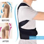 10.000fCeinture Lombaire Renforcée, Support Dorsal Réglable, Attelle De Colonne Vertébrale, Entraîneur De Cou - Noir  781963244