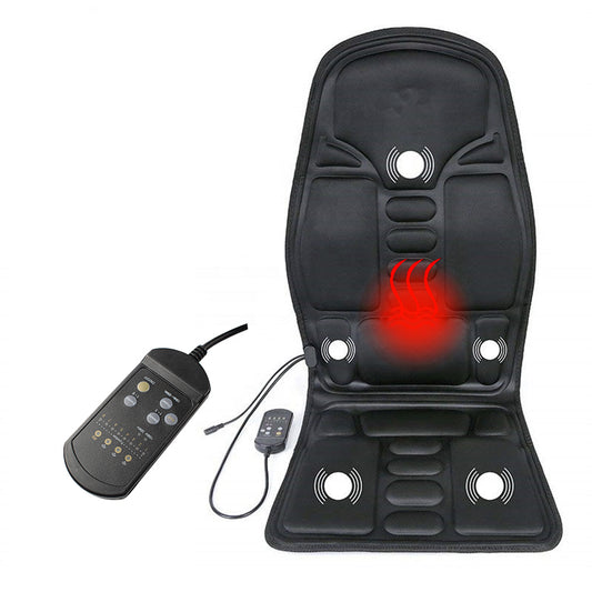 20.000F  Coussin de massage électrique portable à vibration complète du corps à usage domestique ou en voiture avec fonction de chauffage pour le massage du dos et des fesses 781963244